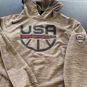 Nike USA Basketball Gray Hoodie